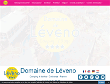 Tablet Screenshot of camping-leveno.com